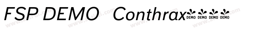 FSP DEMO   Conthrax字体转换